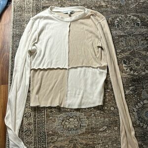 Long sleeve split dye shirt